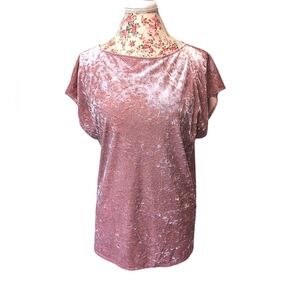 Vince Camuto crushed velvet top
